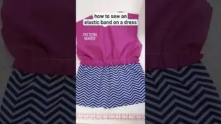 how to sew an elastic band on a dress #costura #sew #sewing #sewinghacks #sewingtips #sewingtutorial