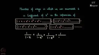 Correspondence between partition and generating functions  In general