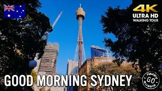 Sydney Australia: Glorious Morning Walk | 4K ASMR
