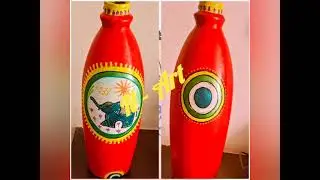 Art & Craft : Clay pot painting ( Treasure from the trash)