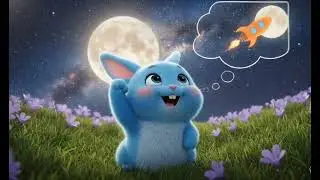 A blue Rabbit can make into the  space  