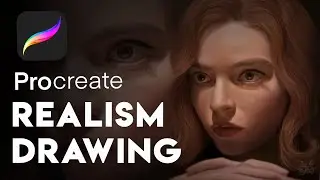 Anya Taylor-Joy Digital Portrait Timelapse IpadPro Procreate