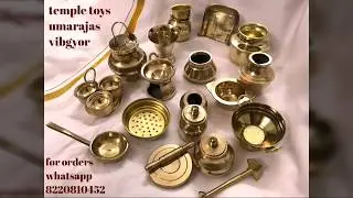 Miniature  solid brass set