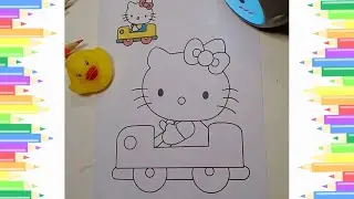 How to color Hello Kitty? | Coloring Hello Kitty. | Coloring Pages.