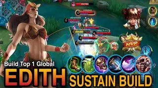 EDITH VS WANWAN ?🔥0.001 % KNOWN THIS BUILD ||EDITH BUILD TOP 1 GLOBAL (MLBB)