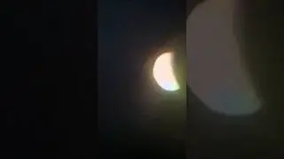 Lunar eclipse Homemade telescope Moon video please support me Astrophotography #eclipselunar