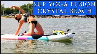 Paddle Board Yoga ISUP SUP Board Yoga Fusion, WarmUp Exercise & Meditation - Crystal Bay Beach Yoga.