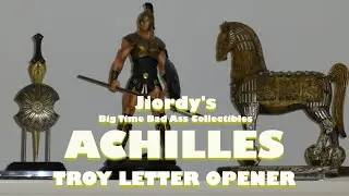 ACHILLES TROY Letter Opener Sword Noble Collection Statue 1/6 ARH Horse Replica