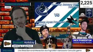 Battle of the Deep: Round 3 | Canucks vs Sharks | Live Play by Play, Reaction and Interaction