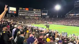 Arizona State University football Vs TCU ￼ homecoming game ending (raw fan reaction )