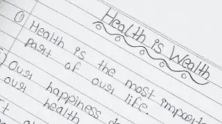 10 lines on health is wealth in English || health is wealth 10 lines in English ||