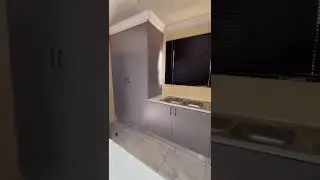 Pearl grey and Brookehill fusion kichen and tv stand #interiordesign