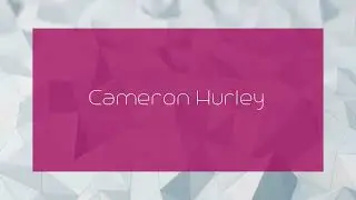 Cameron Hurley - appearance