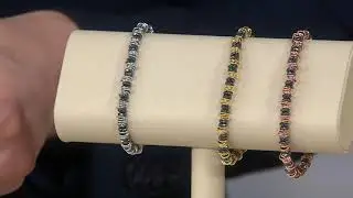 Bronzo Italia Facted Hematite & Bronze Bracelet on QVC