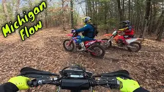 Dirt Bike Trail Riding POV&nbsp;| Play riding&nbsp;in Michigan Woods
