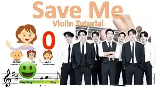 Save me by BTS sheet music and easy violin tutorial