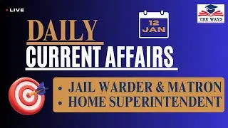 LIVE CURRENT AFFAIRS | DAILY MCQs & ANALYSIS | ALL GOVERNMENT EXAMS (12- JAN 2026)