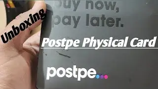 Postpe Physical Card Unboxing