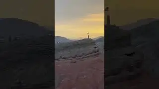 Beautiful sunrise desert hike