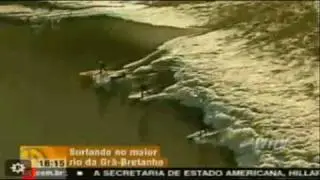 Surf na pororoca do rio Severn na Inglaterra atrai surfistas do mundo