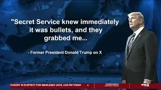 Donald Trump speaks on X about the apparent second assassination attempt