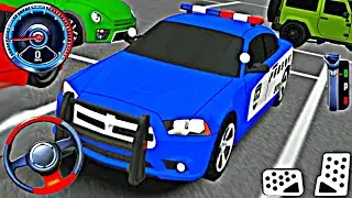 New Blue Police Sheriff Car City Patrolling 2025 | Parking Frenzy 2.0 3D Game | Android Gameplay