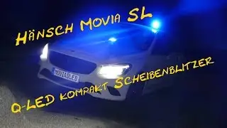 H&auml;nsch Movia SL + Q-LED kompakt Scheibenblitzer Blau [4K]