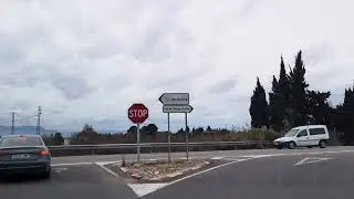 Return to Tarragona . we drive on the AP7 & the A7 towards Barcelona from the Ebro Delta. Road Trip