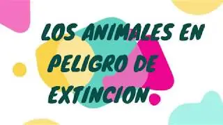 Mi videoANIMALES EN PELIGRO DE EXTINCION