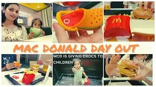 Mac Donald Offering Crocs To Children😳|Evening Outing In Dubai | #macdonald #eveningvlog #dubailife 