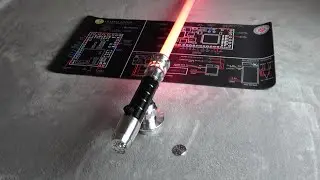 Crystal Focus X wiring diagram mat and D ring pommel from The Custom Saber Shop [Saber Sunday]