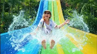 Aunt Sue Vs Hawaiin Waterslide! 