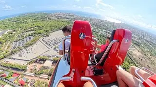 Red Force Backseat POV в Ferrari Land | Разгон от 0 до 180 миль за 5 секунд