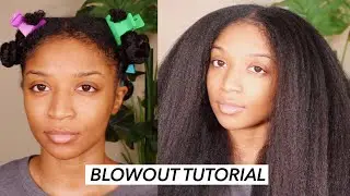 Blow Out Tutorial for Thick 3-4 Type Hair + Tips to Avoid Breakage 🔥| Triniti Alysse