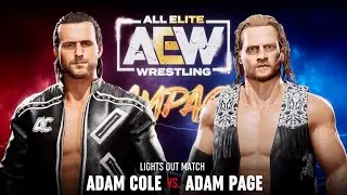 AEW Fight Forever Gameplay - Adam Cole vs Hangman Adam Page