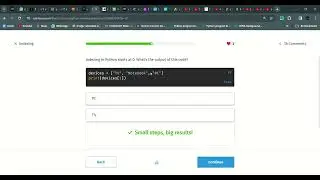 51 Indexing | Python Developer | Sololearn