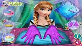 Anna's Frozen Manicure - Disney Frozen Nails Games For Girls