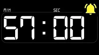 ⏰ TIMER 57 Minutes ((BEEP)) 🔔 - Countdown with Alarm