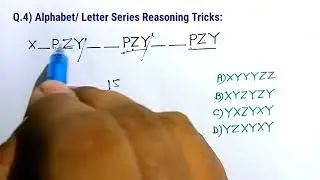 Letter Series/ Alphabet Series In Hindi| Alphabet Series Reasoning| Reasoning Classes RRB Group D ||