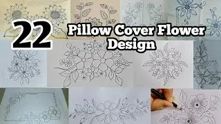 Pillow cover Flower Design | Takiya ka phool | Embroidery design
