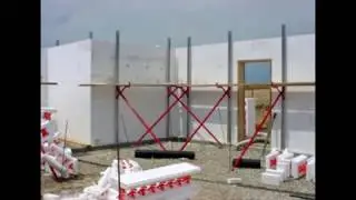Flogen Icf wall fill with concrete