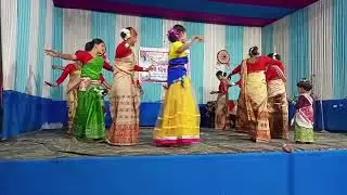 Local folk bihu in dakshin burikhamar