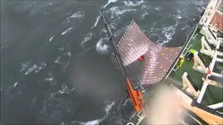 Rough weather rescue with a Dacon Rescue Scoop