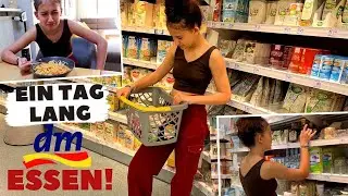 Ein TAG lang NUR von DM ESSEN ❗❓  shoppen und Haul !! Mileys Welt