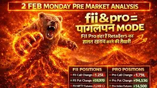 Pre Market Analysis & Report | FII DII & F&O Data | Nifty, Bank Nifty, Sensex Analysis | 2 Feb