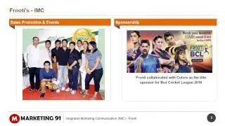 Case study in Integrated Marketing communications of Frooti