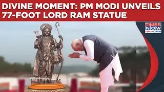 Divine Moment As PM Modi Unveils Majestic 77-Foot Lord Ram Statue At Shri Gokarn Math In South Goa
