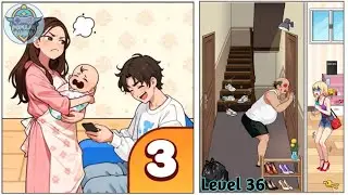 Brain Puzzle 3 Crazy Mind Level 36: Drive Away The Creeb Outside The Door !Gameplay Solution