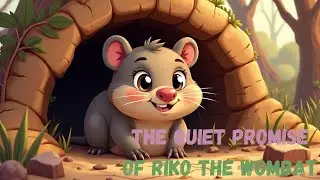 The Quiet Promise of Riko the Wombat | easy english short story | bedtime stories for kids