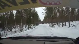 1.3.2025 Peurunka-ralli EK5. Timo Ruotsalainen/Olli Koskinen. Skoda Favorit 136L